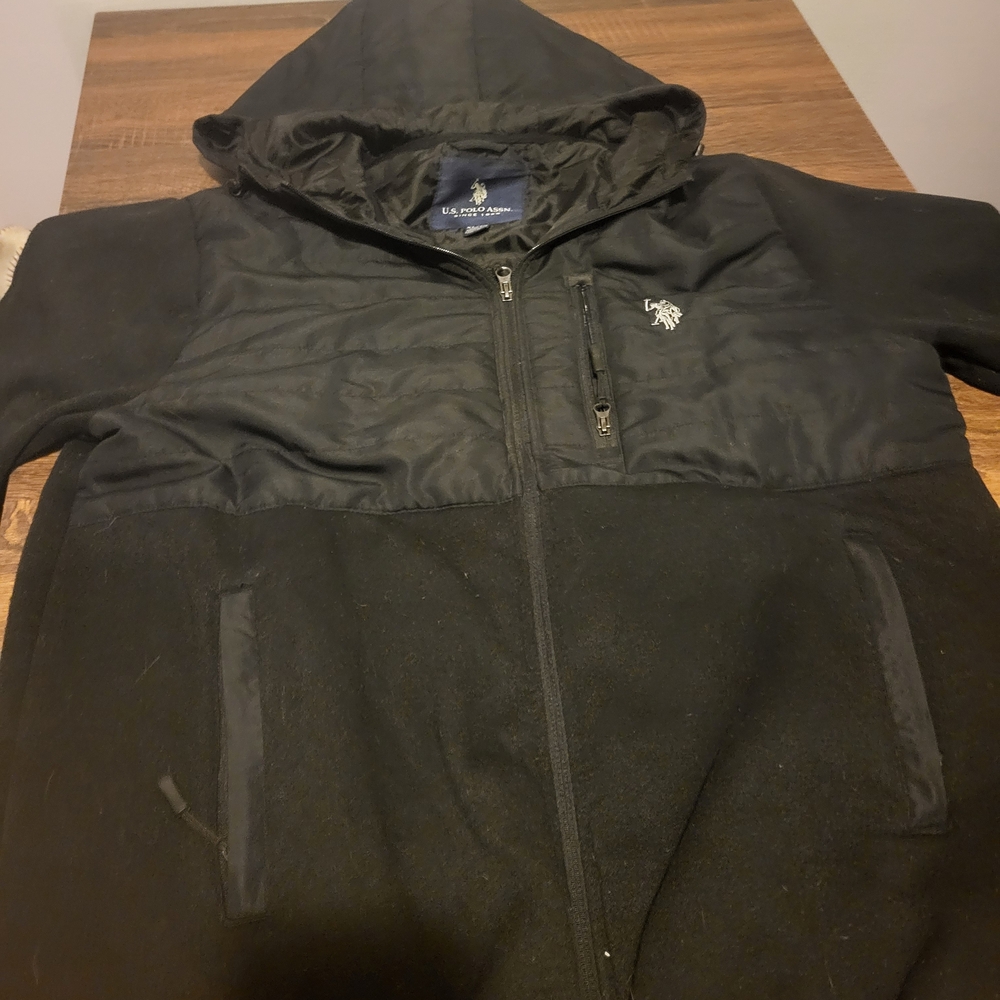 U.S. Polo Assn. Black Military Field Jacket
